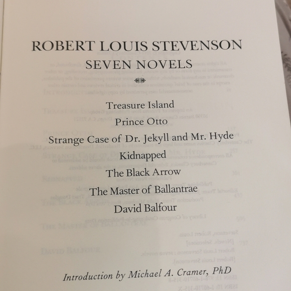 ROBERT Louis Stevenson seven novels book - Picture 7 of 7